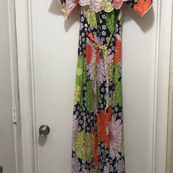Floral Designer maxi summer dress Exetera size 36 (6) NWT - Picture 8 of 9